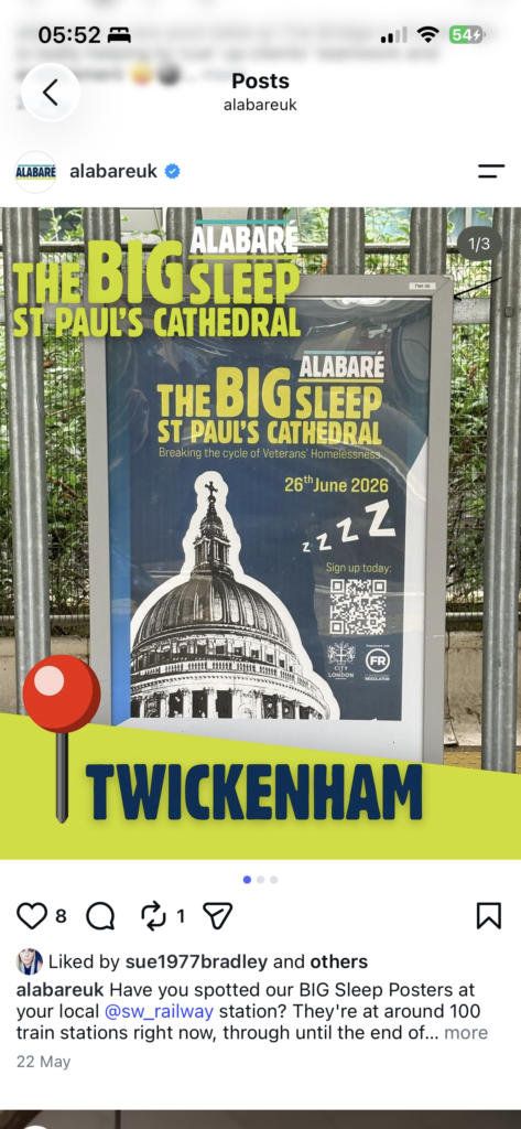 Alabaré Big Sleep outdoor campaign