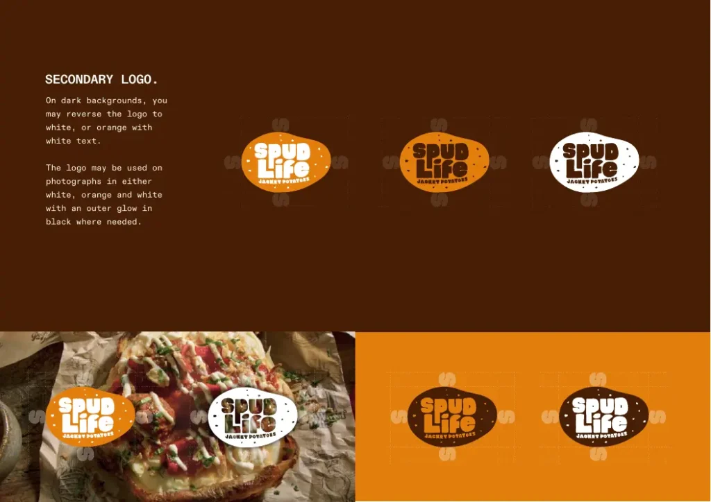 Spudlife logo system and visual identity