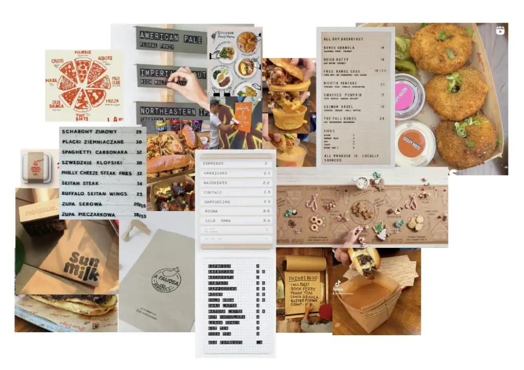 Spudlife menu and social design system